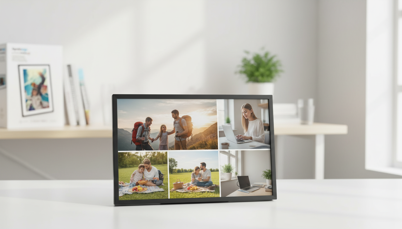 10.1 WiFi Digital Photo Frame: Share Photos in Minutes