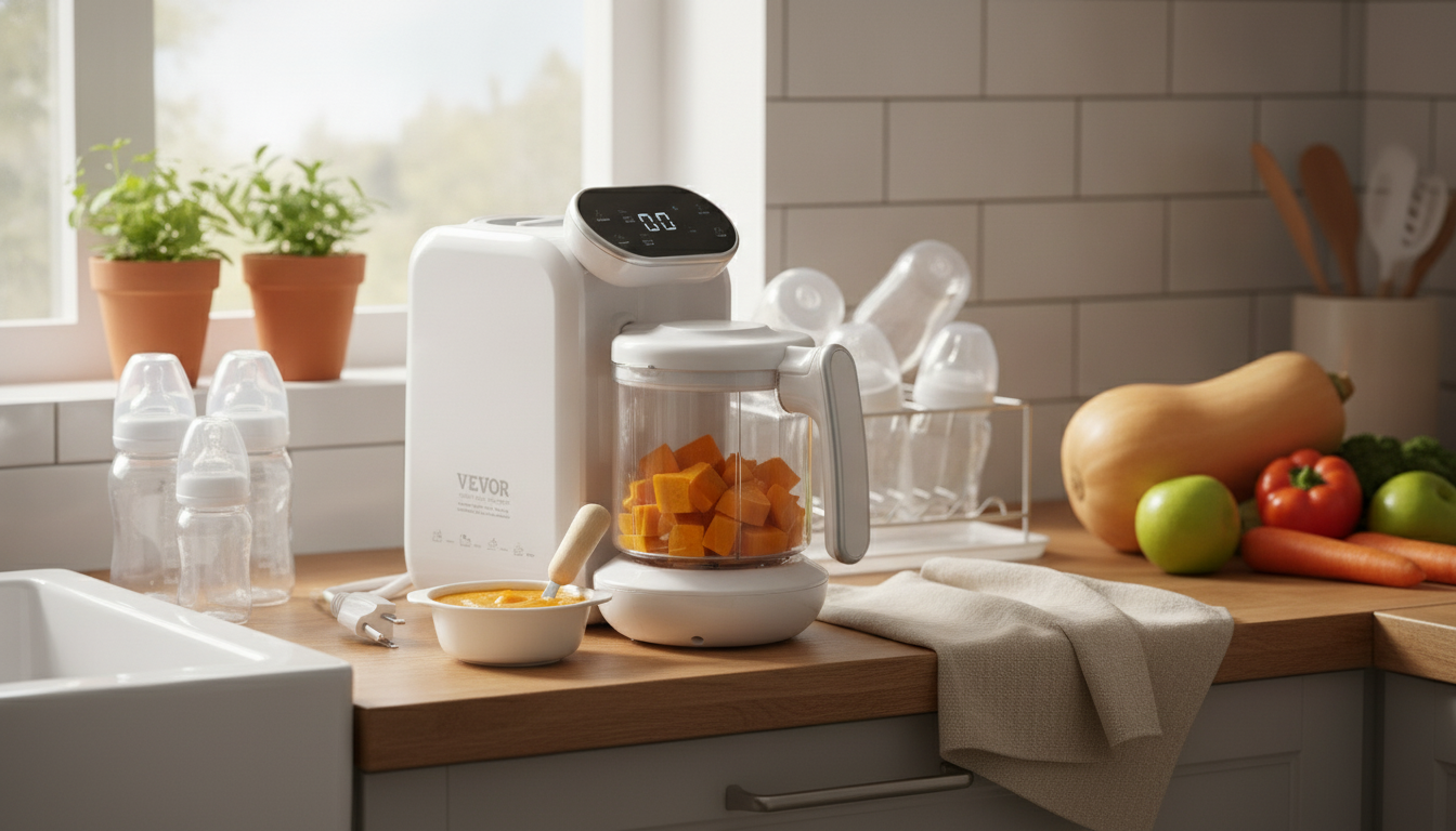 5-in-1 Baby Food Maker: Steam, Blend, Warm & Sterilize