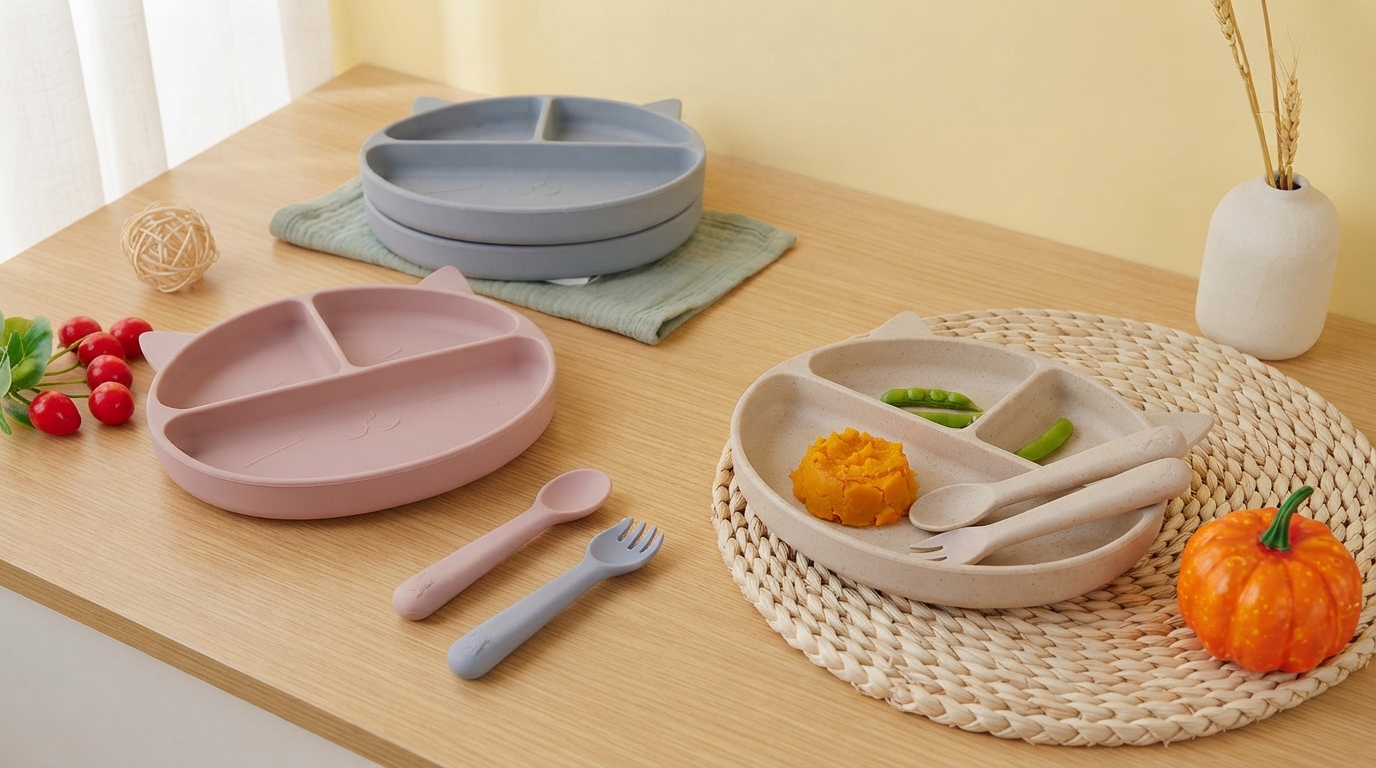Less-Mess Mealtimes: 3-Piece Silicone Baby Set