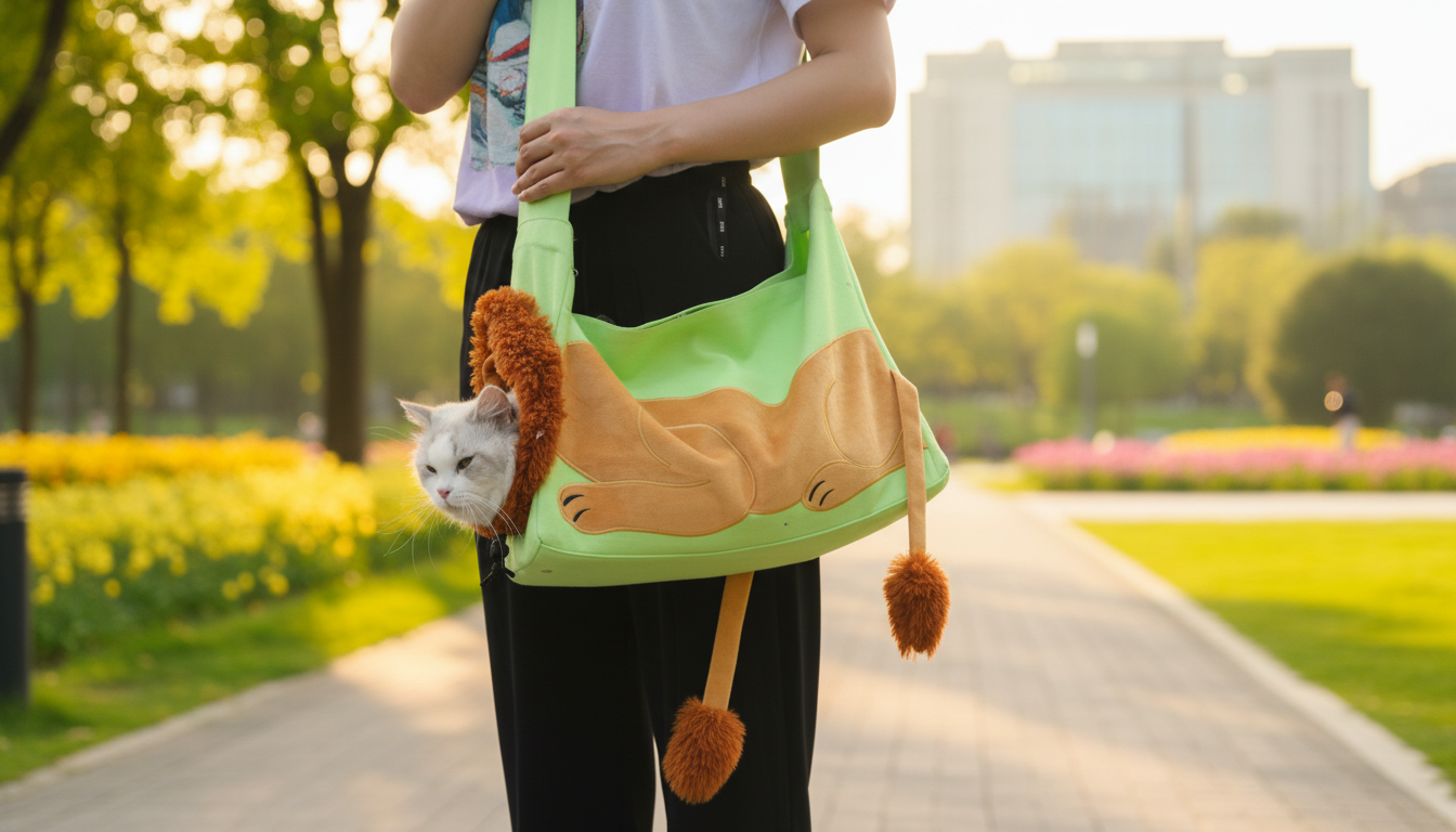 Lion-Shaped Pet Carrier Bag: Cozy Travel for Small Pets
