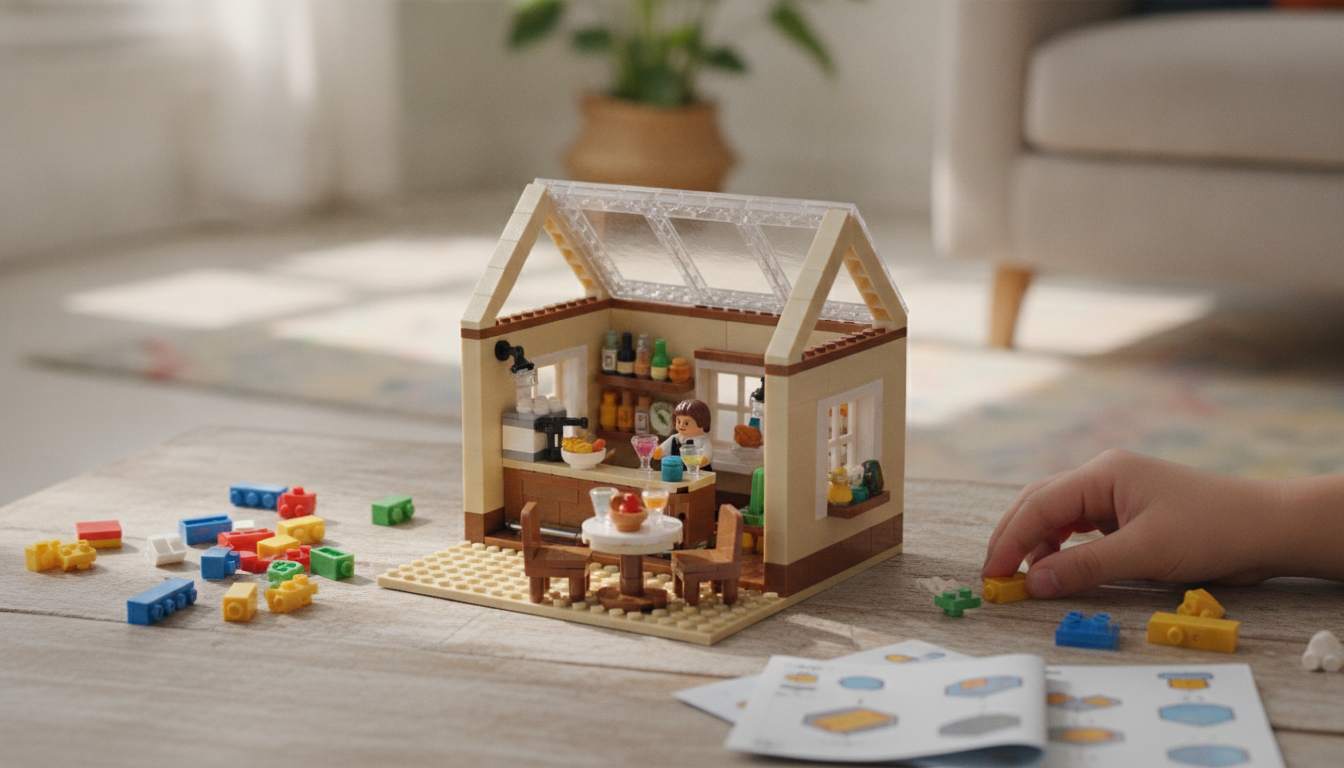 Mini Bar Dollhouse Blocks: Build, Play, Display