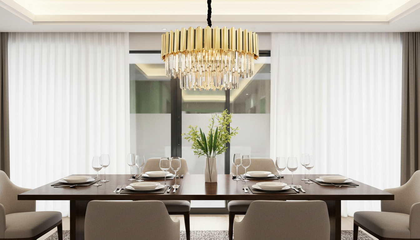 Modern Crystal Chandelier: Luxe Sparkle for Any Room