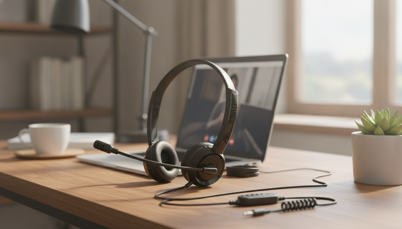 USB + 3.5mm Wired Headset Mic: Setup & Clear Calls
